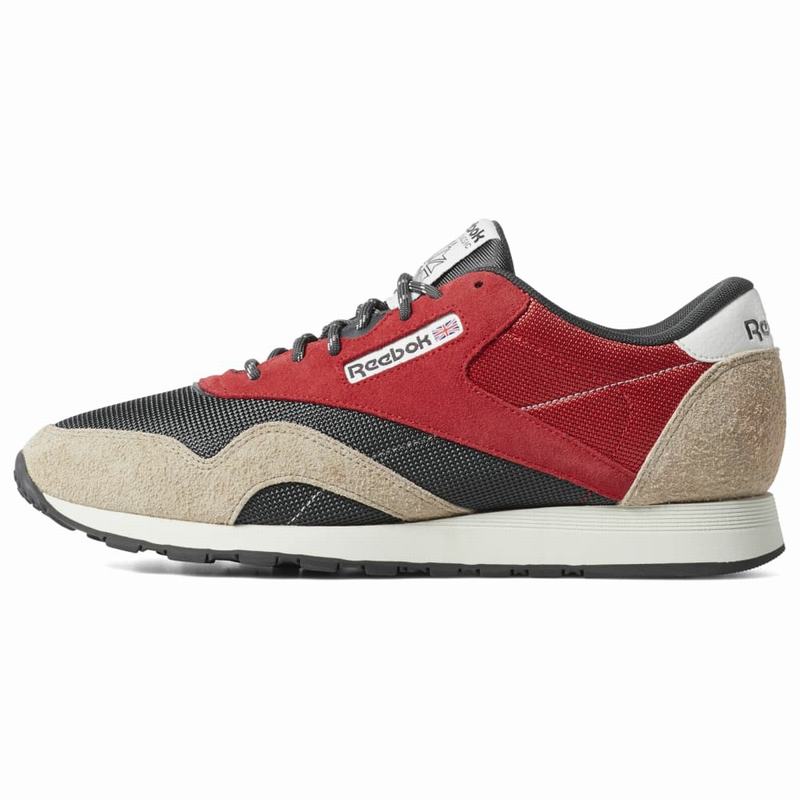 Reebok Classic Nylon Tenisky Panske - Červené/Siva/Béžové EH6163RY